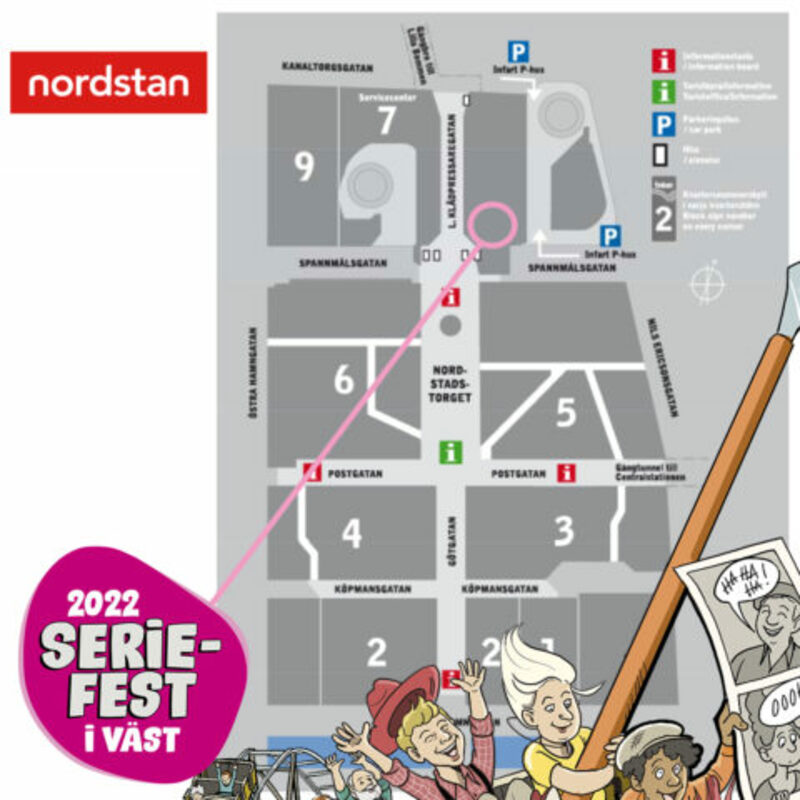 Seriefest i Väst: Pop-up-butik i Nordstan med marknad och scenprogram