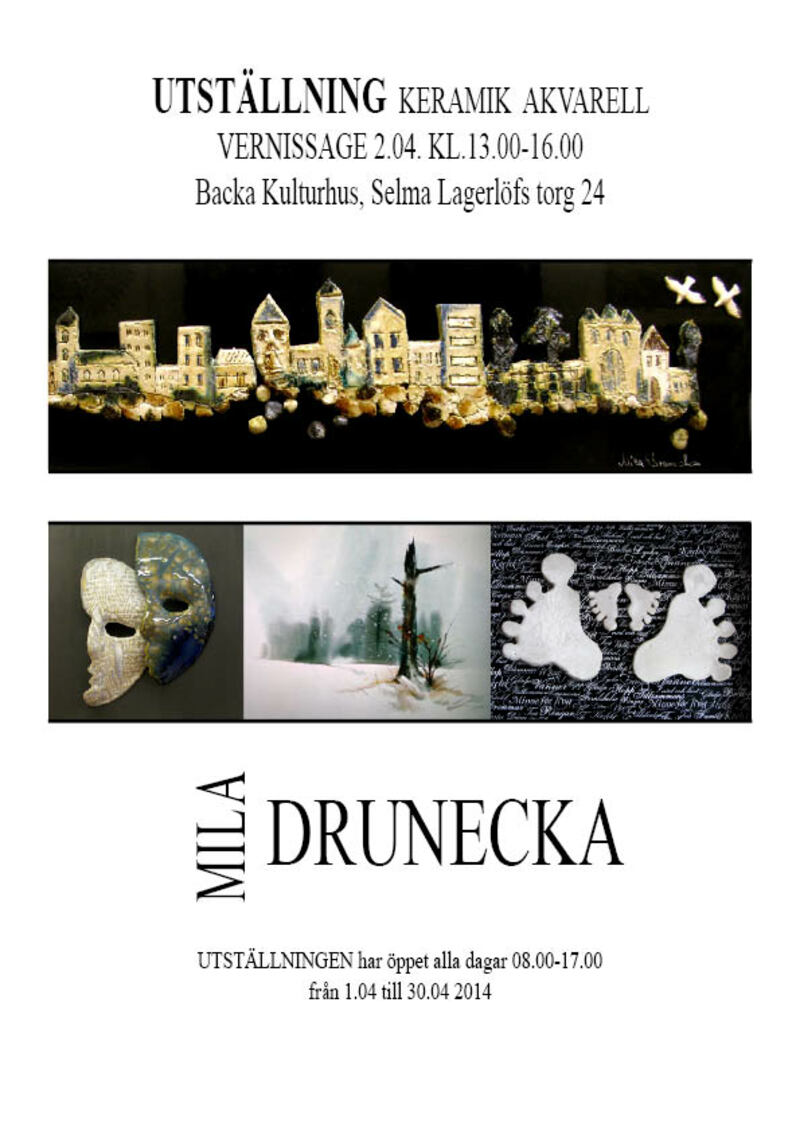 Mila Drunecka - Utställning - vernissagen