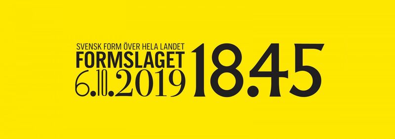 Svensk Form Väst Formbärare 2019