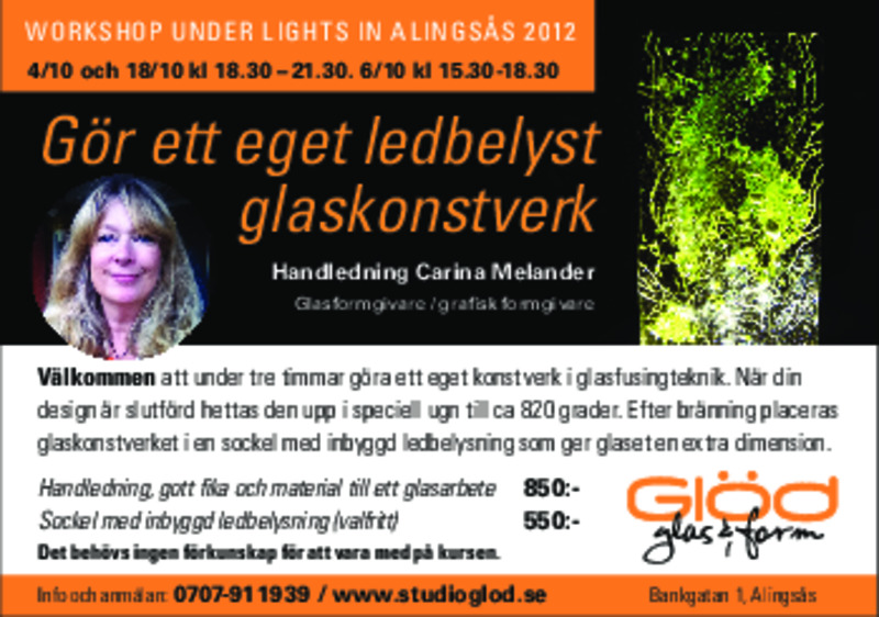 Gör en egen  LED-belyst glasbild